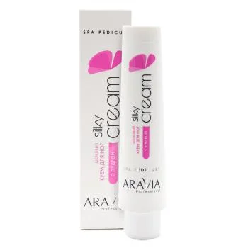 Шёлковый крем для ног с пудрой Silky Cream Aravia 100 мл