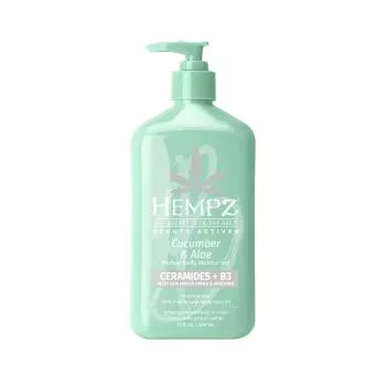 Молочко для тела с церамидами и В3 Огурец и Алое Moisturizer Hempz 500 мл