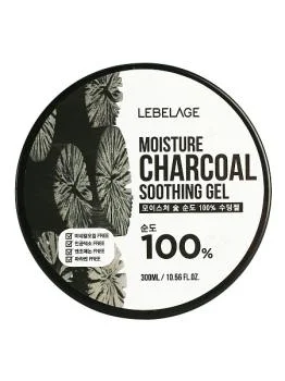 Увлажняющий успокаивающий гель с углем Lebelage 300 мл