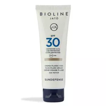 Флюид для лица с кремовой текстурой SPF 30 Sundefense SPF 30 High Protection Face Fluid Cream Age Repair Bioline Jato 50 мл
