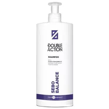 Шампунь, регулирующий работу сальных желез Double Action Sebo Balance Shampoo Hair Company Professional 1000 мл