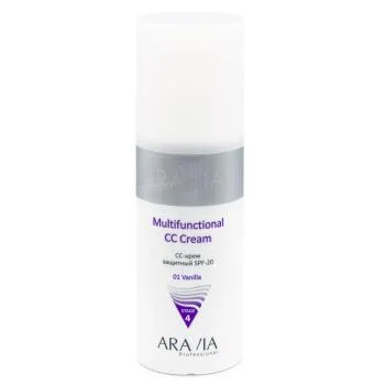 Защитный CC-крем SPF-20 Multifunctional CC Cream Vanilla Aravia 150 мл