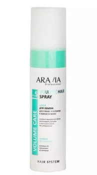 Спрей для придания объема тонким и склонным к жирности волосам Volume Hair Spray Aravia 250 мл