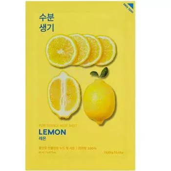 Тонизирующая тканевая маска с лимоном Holika Holika Pure Essence Mask Sheet Lemon 23 мл Тонизирующая тканевая маска с лимоном Holika Holika Pure Essence Mask Sheet Lemon 23 мл