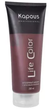 Оттеночный бальзам Life Color Гранатовый Красный Kapous 200 мл