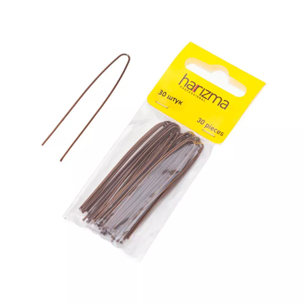 Шпильки 60 мм прямые коричневые (h10542-04B, 250 г)