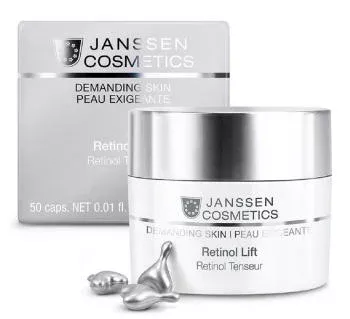Капсулы для разглаживания морщин с Витамином А Janssen Cosmetics
