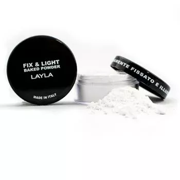 Пудра рассыпчатая для лица фиксирующая Fix & Light Baked Powder Layla Cosmetics