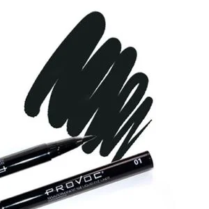 Черный фломастер-подводка для глаз Nib liquid eye liner Provoc 1 шт