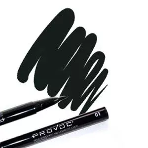 Черный фломастер-подводка для глаз Nib liquid eye liner Provoc 1 шт