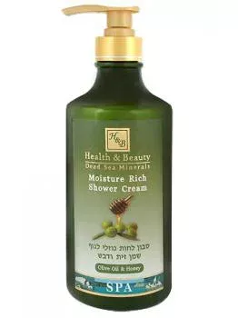 Увлажняющее крем-мыло для душа Оливковое масло и Мёд Health &amp; Beauty 780 мл