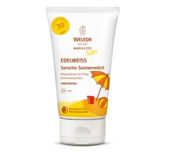 Натуральный солнцезащитный крем для младенцев и детей SPF 30 Weleda