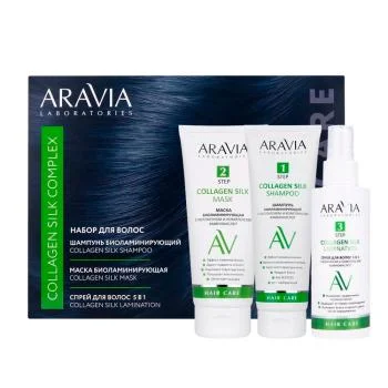 Набор для ухода за волосами и кожей головы Collagen Silk Complex Aravia 1 шт