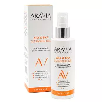 Гель очищающий с АНА & ВНА Cleansing Gel Aravia 150 мл