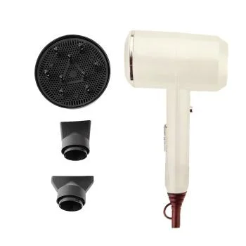 Профессиональный салонный ионный фен с 3 насадками, цвет белый Resuxi 1 шт