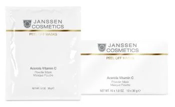 Розовая моделирующая маска с ацеролой и витамином С Acerola Vitamin C Mask Janssen Cosmetics 10*30г