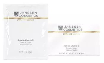 Розовая моделирующая маска с ацеролой и витамином С Acerola Vitamin C Mask Janssen Cosmetics 10*30г