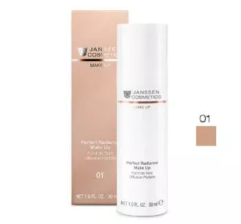 Стойкий тональный крем с UV-защитой SPF-15 для всех типов кожи цвет Порцелан Perfect Radiance Make-up Janssen Cosmetics