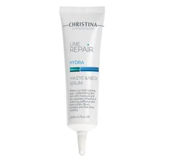 Сыворотка для кожи вокруг глаз и шеи с гиалуроновой кислотой Hydra Ha Eye & Neck Serum Christina 30 мл