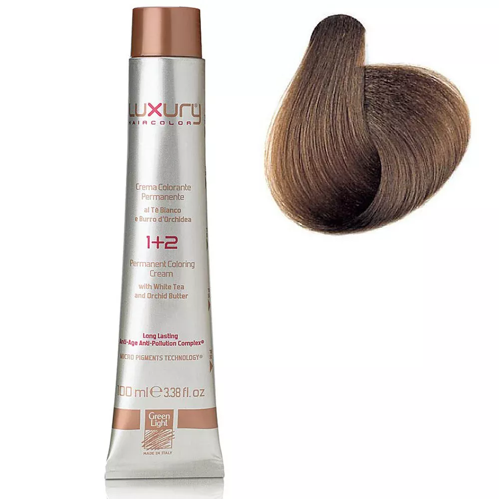 Стойкая крем-краска Интенсивный темный блондин 6 Luxury Hair Color Intense Dark Blond 6