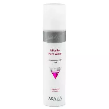 Мицеллярная вода 3 в 1 с экстрактом готу кола Micellar Pure Water Aravia 250 мл