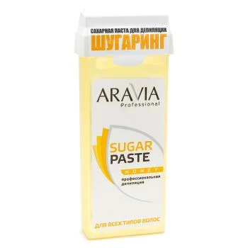 Сахарная паста для шугаринга очень мягкой консистенции Медовая в картридже Aravia 150 г