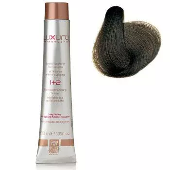 Стойкая крем-краска Пепельный светлый каштан 5.01 Luxury Hair Color Ash Light Brown 5.01 Green Light 100 мл