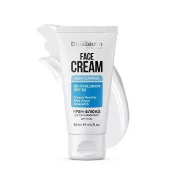 Увлажняющий крем-флюид для нормальной и комбинированной кожи лица Depiltouch