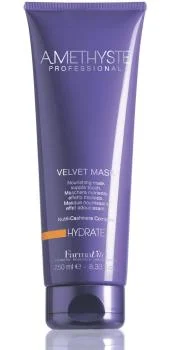 Маска Бархатистая для сухих и поврежденных волос Amethyste Hydrate Velvet Mask FarmaVita 250 мл Маска Бархатистая для сухих и поврежденных волос Amethyste Hydrate Velvet Mask FarmaVita 250 мл