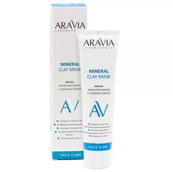 Мультиактивная маска с голубой глиной Mineral Clay Mask Aravia 100 мл