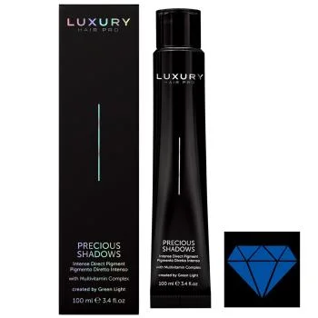 Интенсивный прямой пигмент Драгоценные оттенки Синий сапфир Precious Shadows Blue Sapphire Green Light