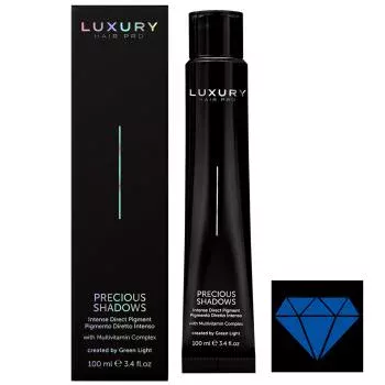 Интенсивный прямой пигмент Драгоценные оттенки Синий сапфир Precious Shadows Blue Sapphire Green Light