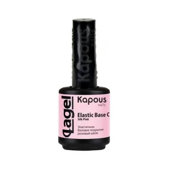 Эластичное базовое покрытие розовый шёлк Elastic Base Coat Silk Pink Kapous 15 мл