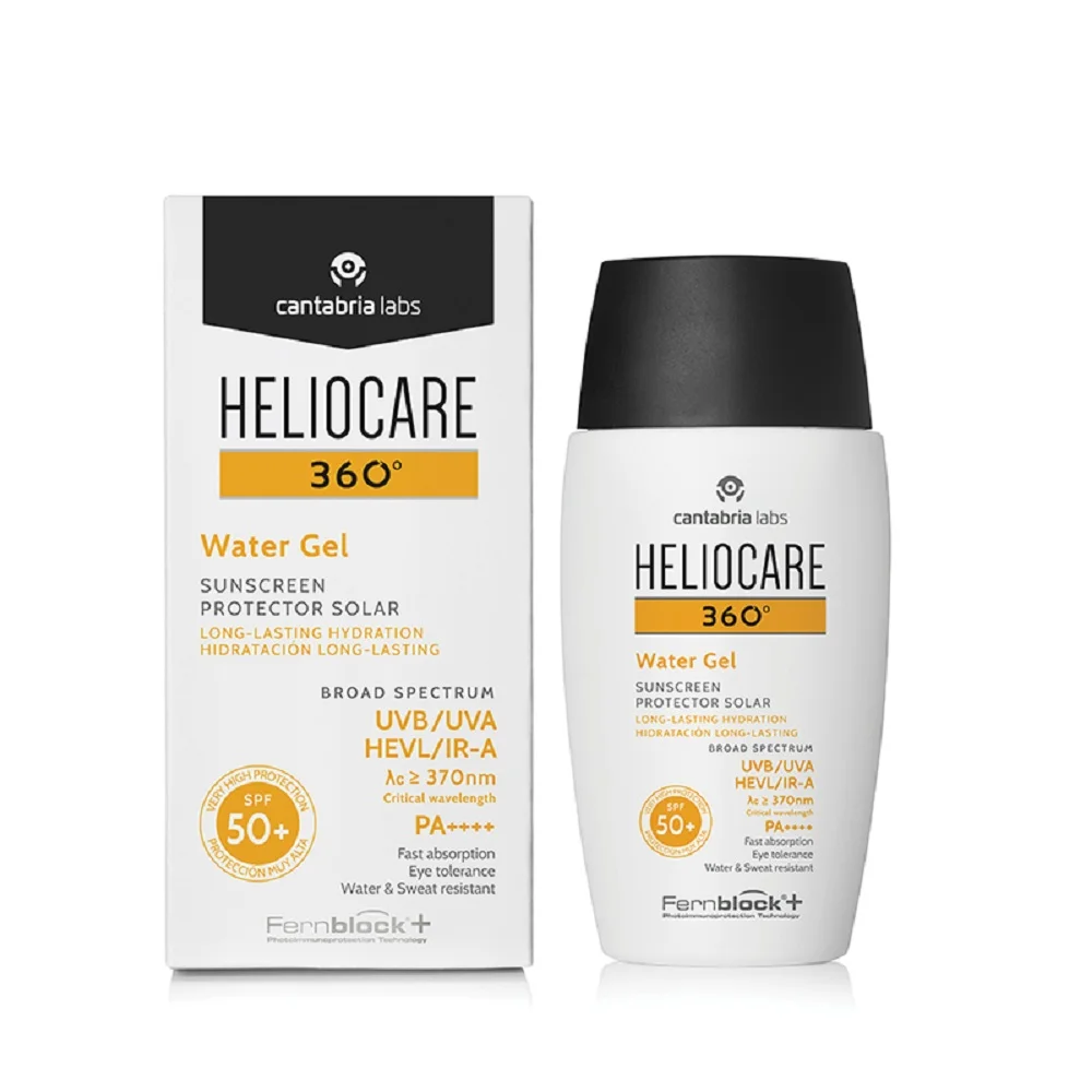 Солнцезащитный увлажняющий гель-флюид с СЗФ 50+ Heliocare 360º Water Gel Sunscreen SPF 50+