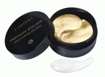 Антивозрастные патчи для век со змеиным ядом Gold Hydrogel Eye Patch Limoni 1 шт