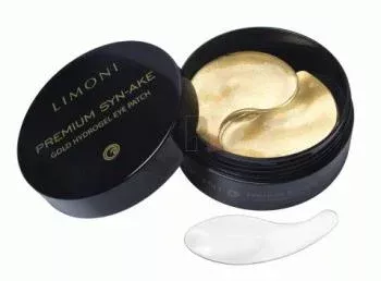 Антивозрастные патчи для век со змеиным ядом Gold Hydrogel Eye Patch Limoni