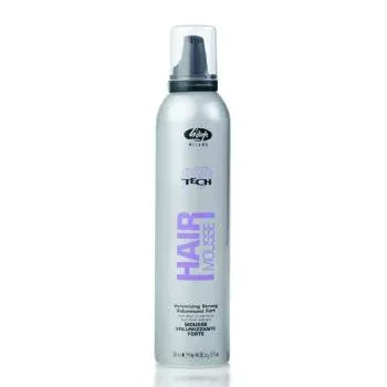 Мусс сильной фиксации для создания объема High Tech Hair Mousse Volumizing Strong Lisap Milano 300 мл
