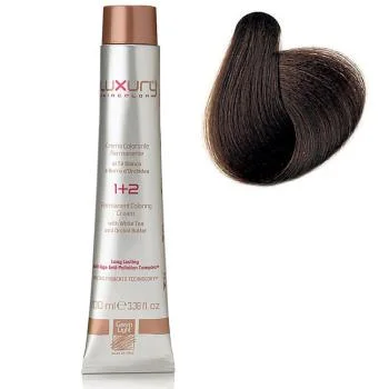 Стойкая крем-краска Светлый табачный каштан 5.73 Luxury Hair Color Light Tobacco Brown 5.73 Green Light 100 мл