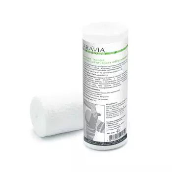 Тканый бандаж для косметических обертываний 14 см*10 м Aravia 1 шт