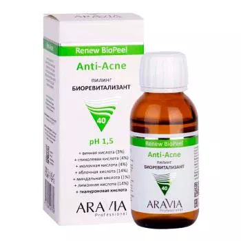 Пилинг-биоревитализант для жирной и проблемной кожи Anti-Acne Renew BioPeel Aravia 100 мл
