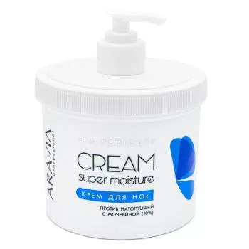 Крем для ног Super Moisture от натоптышей с мочевиной Aravia