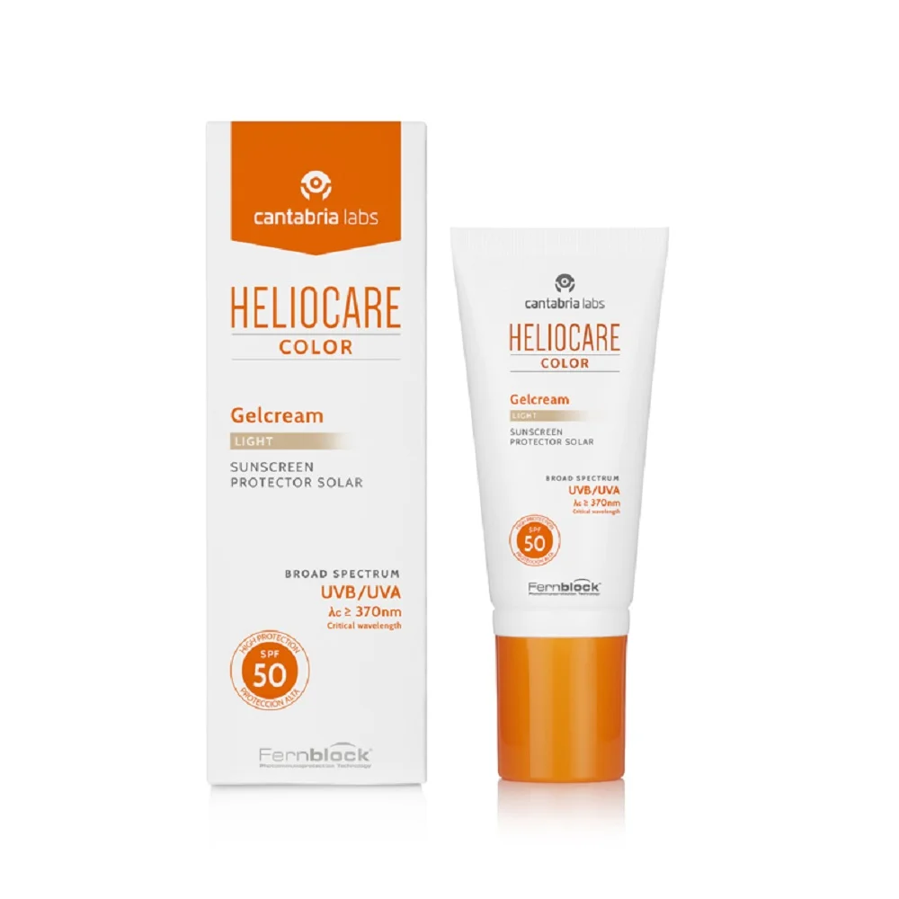 Тональный солнцезащитный гель-крем с СЗФ 50 натуральный Heliocare Color Gelcream Light SPF 50