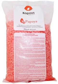 Гелевый воск в гранулах с ароматом Папайи Kapous 800 г