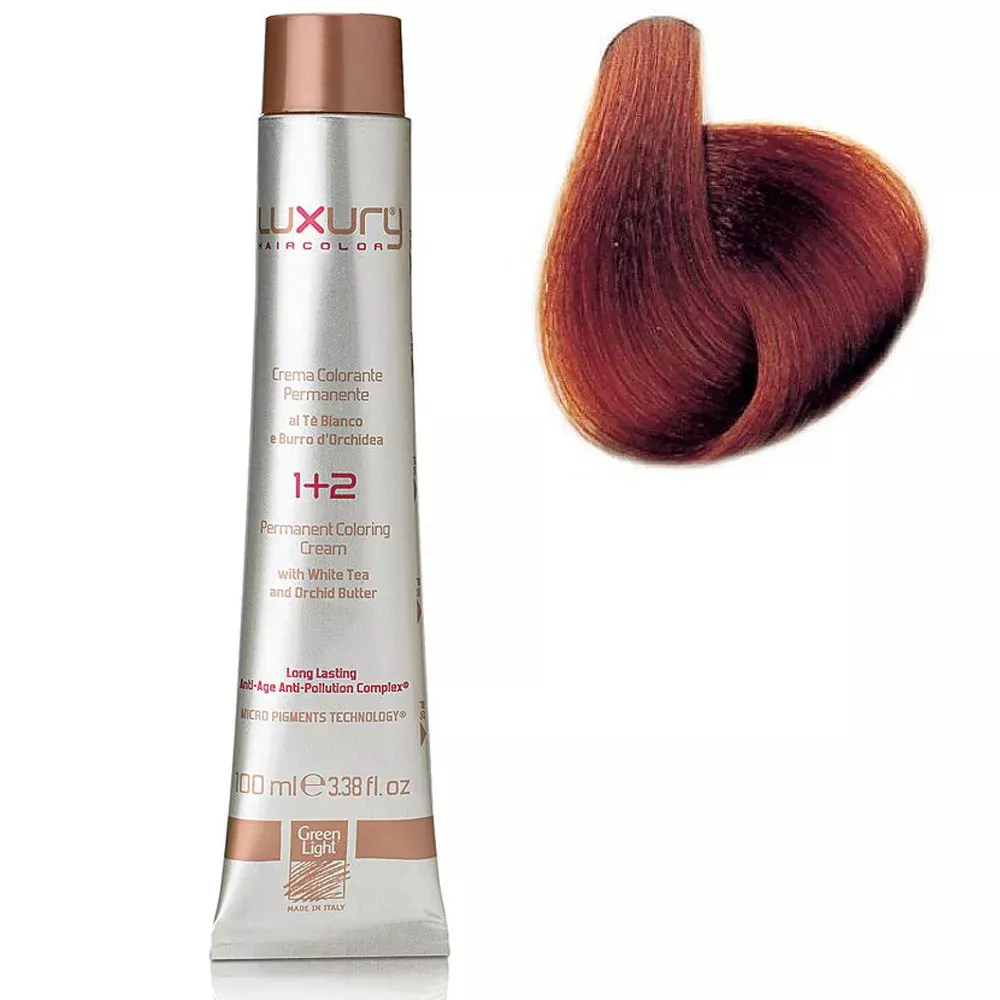 Стойкая крем-краска Темный медно-красный блондин 6.46 Luxury Hair Color Dark Copper Red Blond 6.46