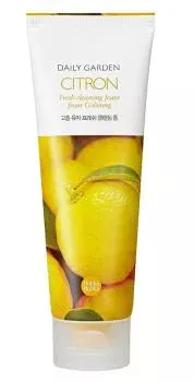 Очищающая пенка с цитрусом Daily Garden Citron Fresh cleansing foam from Goheung Holika Holika 120 мл Очищающая пенка с цитрусом Daily Garden Citron Fresh cleansing foam from Goheung Holika Holika 120 мл