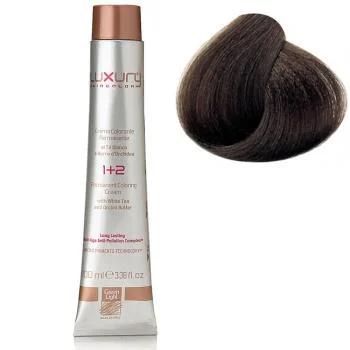 Стойкая крем-краска Темный табачный блондин 6.73 Luxury Hair Color Dark Tobacco Blond 6.73 Green Light 100 мл