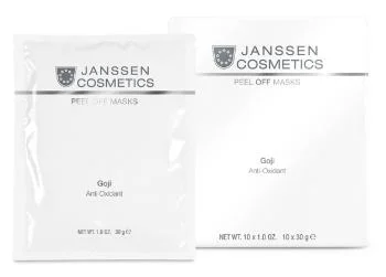 Антиоксидантная альгинатная anti-age маска с облепихой и ягодами годжи Goji Anti Oxidant Janssen Cosmetics 10*30 г