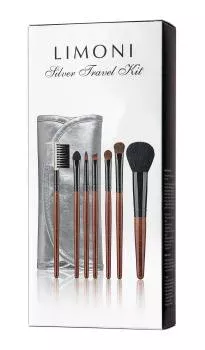 Набор кистей из 7 предметов с чехлом Silver Traver Kit Limoni