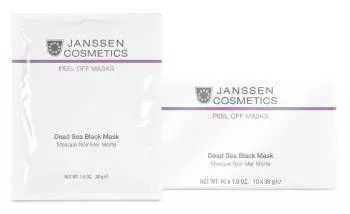 Альгинатная маска на основе грязи Мёртвого моря Black Dead Sea Mask Janssen Cosmetics 10*30г