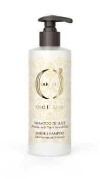 Шампунь-блеск с протеинами шелка и семенем льна Olioseta Oro Di Luce Barex